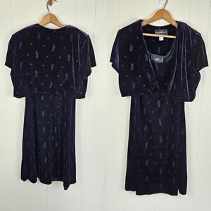 *Vintage* 90's 2-piece velvet dress and jacket